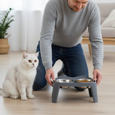 Gamelle Chat surélevée