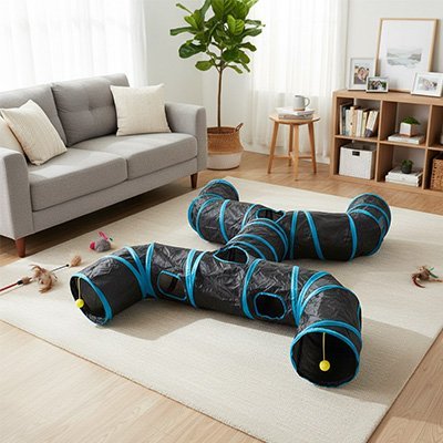 Tunnel pour Chat | Pliable Confort - univers des chats