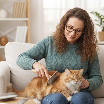 Brosse chat poil long​