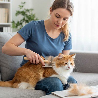 Brosse chat poil long​