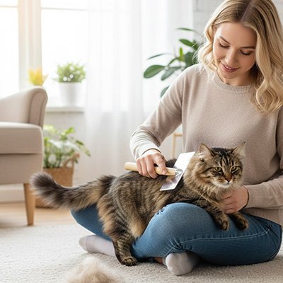 Brosse chat poil long​