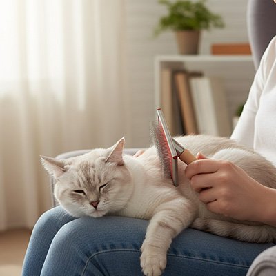 Brosse chat poil long​