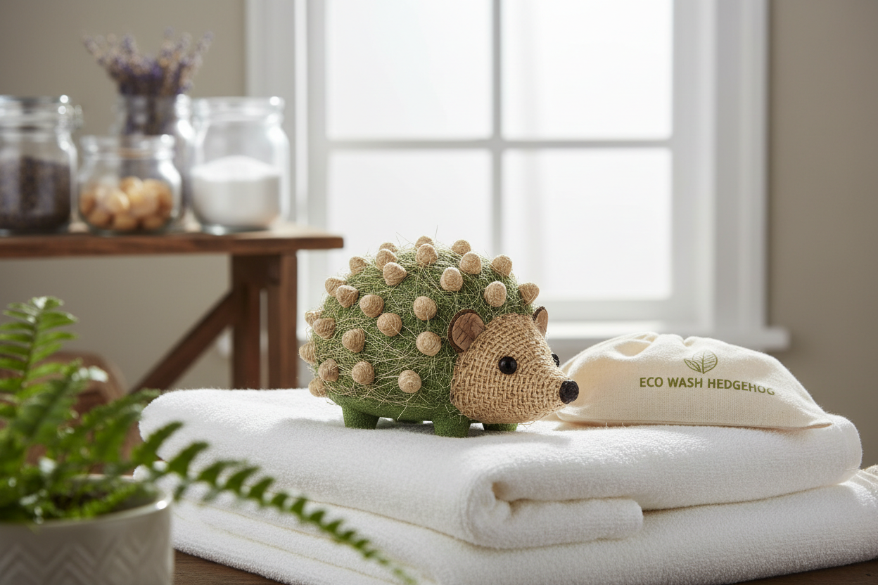 Découvrez la Boule de lavage hérisson, une solution écologique pour nettoyer votre linge efficacement tout en préservant l'environnement. Une alternative naturelle pour un linge impeccable sans produits chimiques.