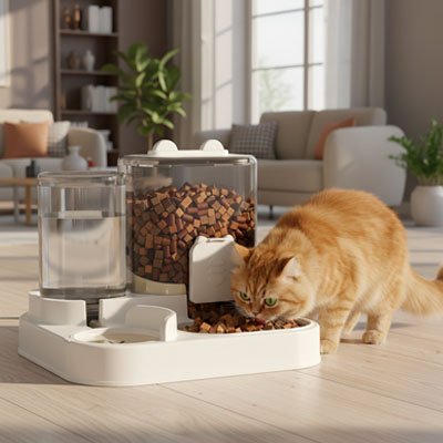 Distributeur de croquettes pour Chat