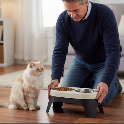 Gamelle Chat surélevée